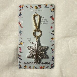 True to Form Silver Snowflake “Let It Snow” Handbag Charm